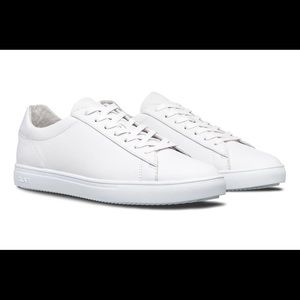 CLAE Bradley - White Leather Sneaker 10.5